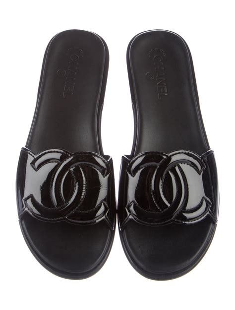 chanel wooden slides|chanel slides for women.